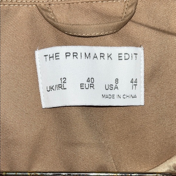 The Primark Edit - Classic Tan Trench Coat - Size US 8 - Picture 9 of 10